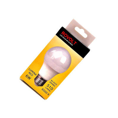 Rovolt LED bulb 6W E27 cool